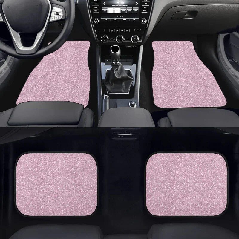 Pink Bling Print Universal Car Floor Mats