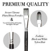 12-piece artist paint brush set, view 3 - MRSLM