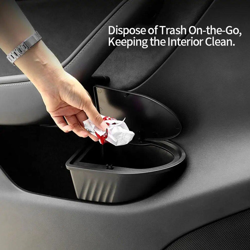 Tesla Model Y door trash bin, view 5 - MRSLM
