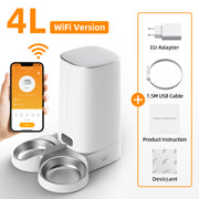 smart wifi automatic pet feeder, view 2 - MRSLM