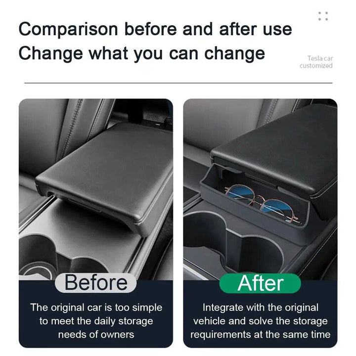 Center Console Storage Organizer for Tesla Model 3 & Model Y