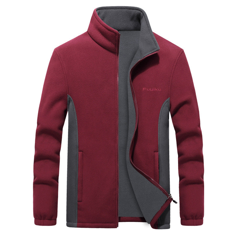Men's Sherpa Fleece Casual Jacket, Big and Tall
