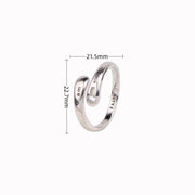 hollow cross 925 silver ring, view 3 - MRSLM