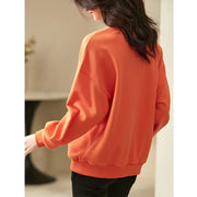 graphic print long sleeve pullover, view 6 - MRSLM