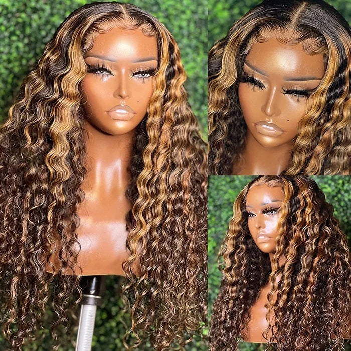 water wave lace front wig, view 4 - MRSLM