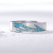 sterling silver star sea couple ring, view 6 - MRSLM