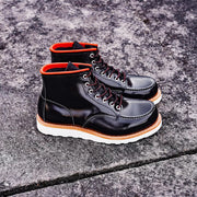handmade Goodyear black ankle boots, view 8 - MRSLM