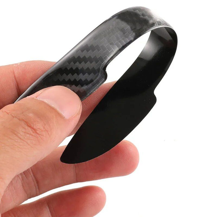 Carbon Fiber Car Door Handle Scratch Protector & Rearview Mirror Strip