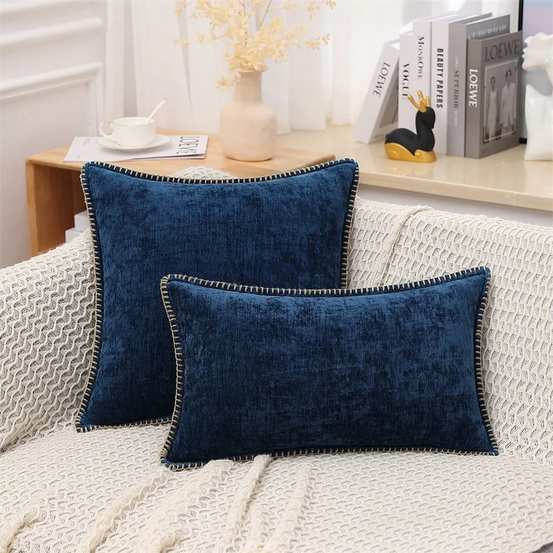 soft chenille velvet throw pillow cover, view 26 - MRSLM