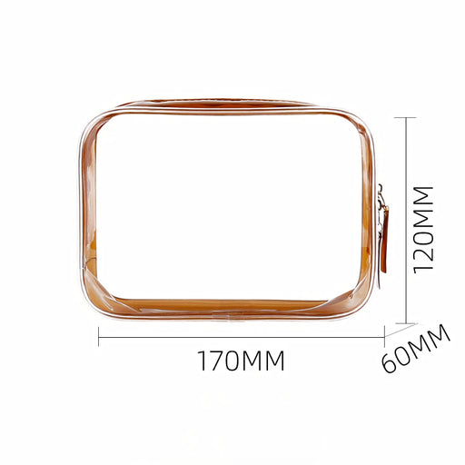 waterproof clear makeup bag, view 3 - MRSLM