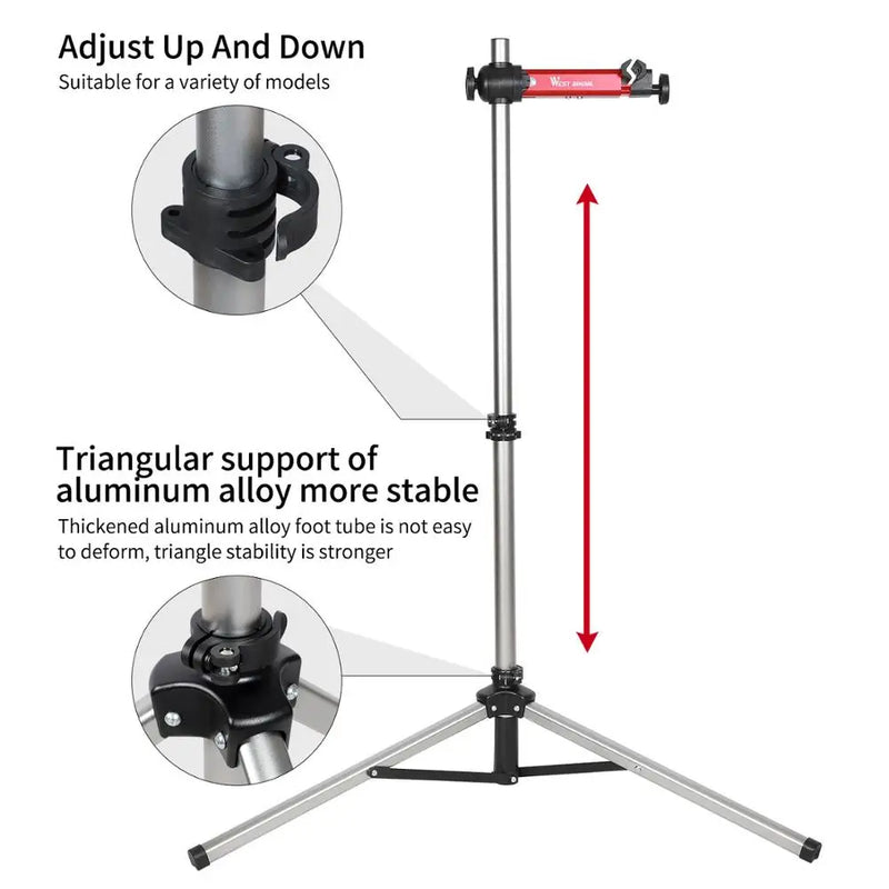 Adjustable bike repair stand, view 6 - MRSLM