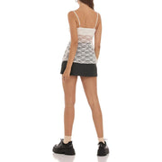 floral lace camisole top with bowknot, view 8 - MRSLM