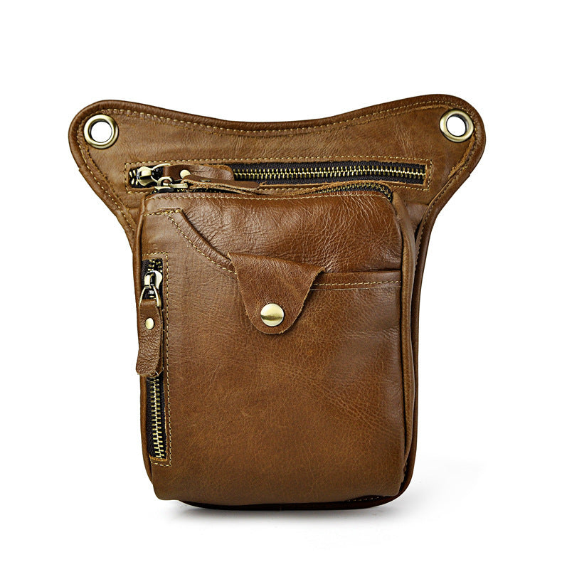 oil wax leather waist pack, view 8 - MRSLM