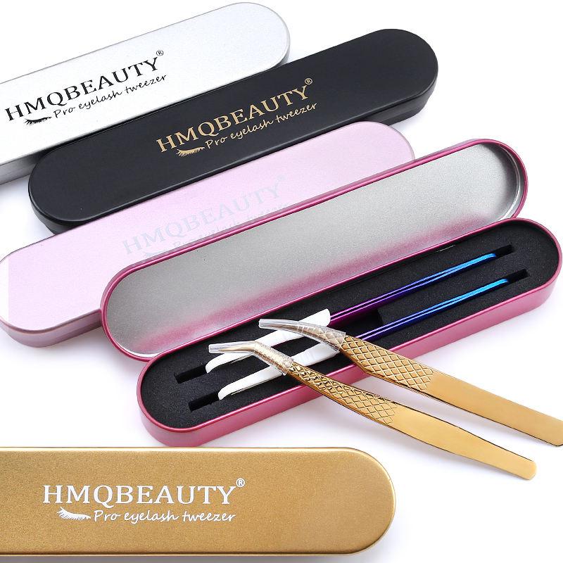 stainless steel eyelash tweezers set - MRSLM
