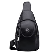 Men's chest single shoulder bag with charging port, view 8 - MRSLM