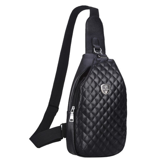 Men's chest single shoulder bag with charging port, view 13 - MRSLM