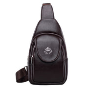 Men's chest single shoulder bag with charging port, view 4 - MRSLM
