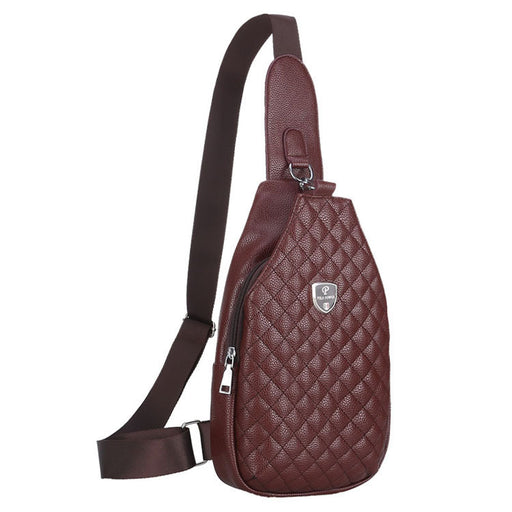 Men's chest single shoulder bag with charging port, view 14 - MRSLM