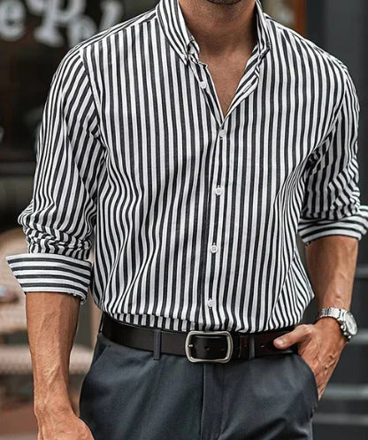 casual long sleeve 3D print shirt, view 4 - MRSLM