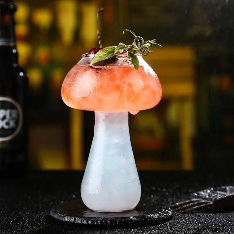 mushroom shaped cocktail glass, view 2 - MRSLM