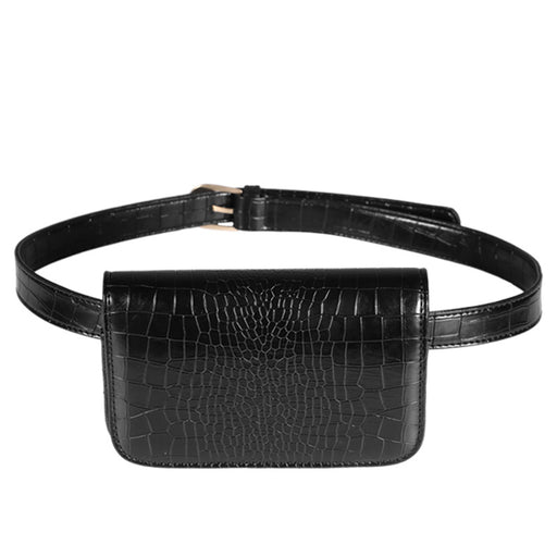 casual pu leather waist bag - MRSLM