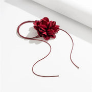 big rose flower choker necklace, view 11 - MRSLM
