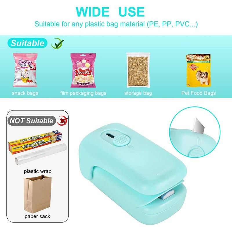 portable mini bag sealer and cutter, view 8 - MRSLM