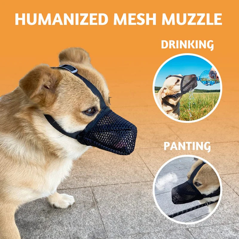 breathable soft dog muzzle, view 5 - MRSLM