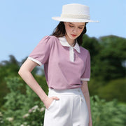 puff sleeve polo neck t-shirt - MRSLM
