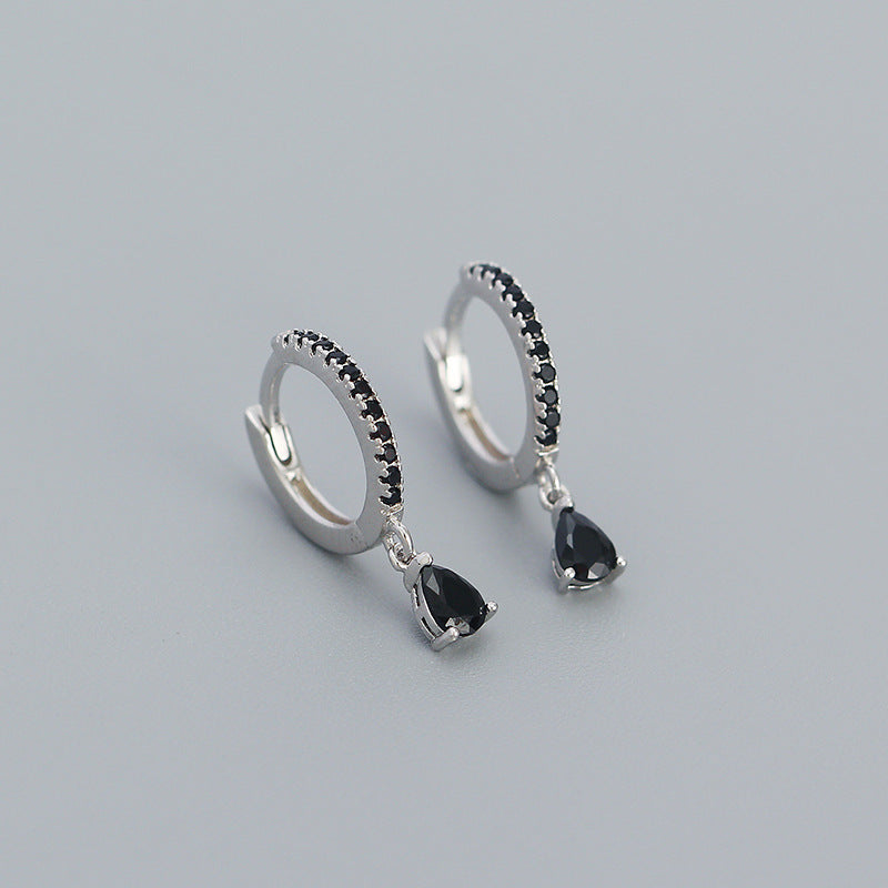 sterling silver colored stone earrings, view 8 - MRSLM