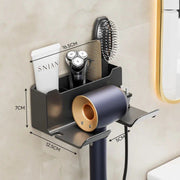 wall mounted hair dryer holder, view 3 - MRSLM