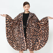 leopard print waterproof raincoat, view 3 - MRSLM
