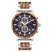 multifunctional wood strap watch, view 4 - MRSLM