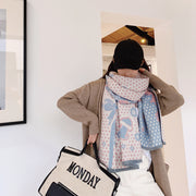 warm thick imitation cashmere scarf, view 5 - MRSLM
