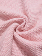 pink tweed knit jacket and shorts set, view 5 - MRSLM
