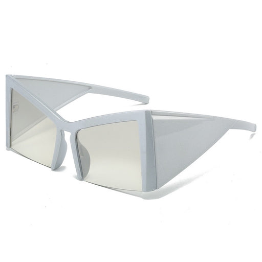 irregular semi-rimless sunglasses, view 5 - MRSLM