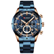 men's stainless steel quartz watch, view 3 - MRSLM