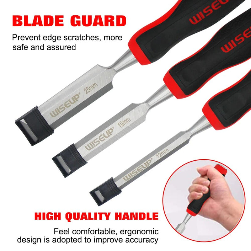 4-piece wood carving chisel set, view 3 - MRSLM