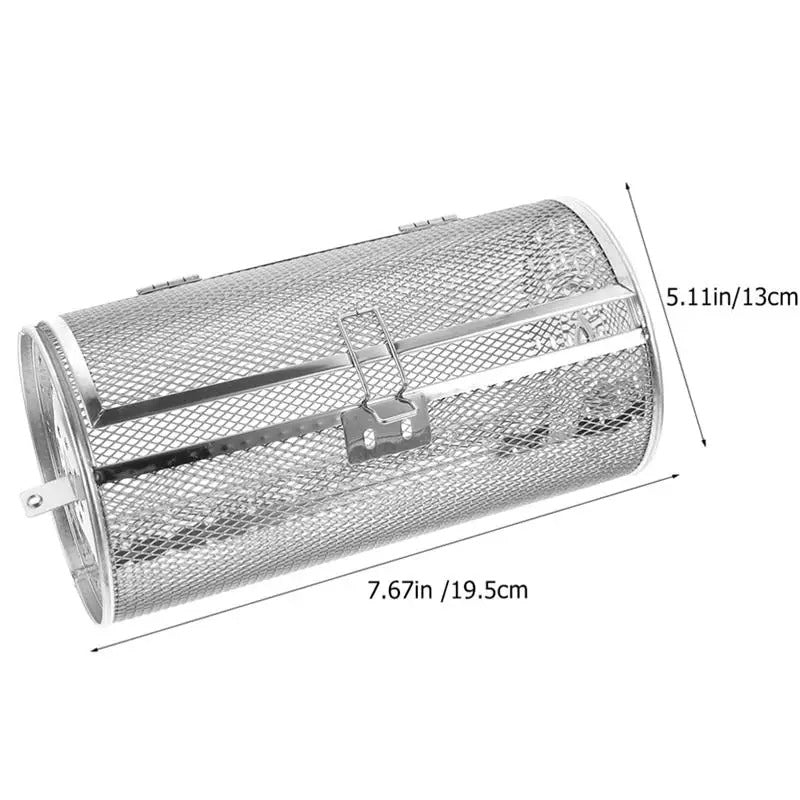 stainless steel roasting drum, view 2 - MRSLM