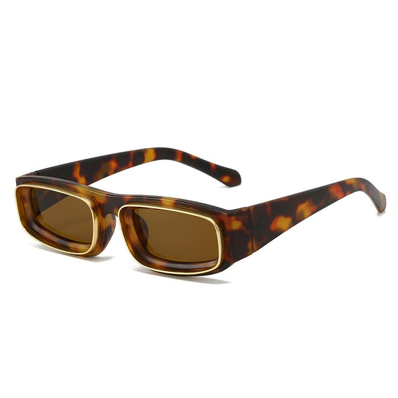 Rectangle punk sunglasses, view 6 - MRSLM