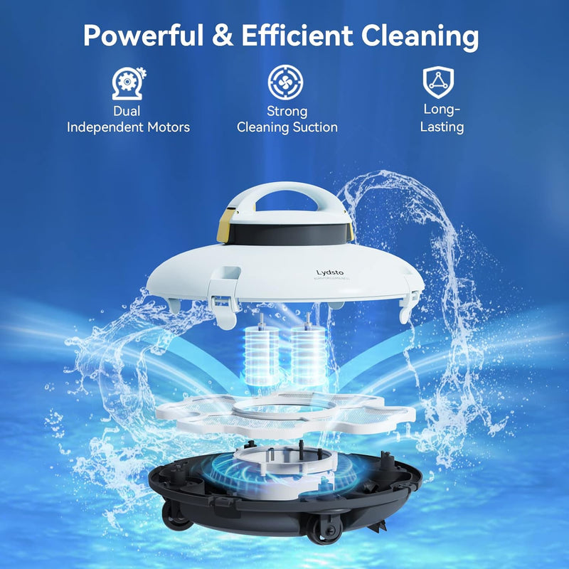cordless robotic pool cleaner, view 5 - MRSLM