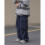 vintage drawstring pants with large pockets, view 3 - MRSLM
