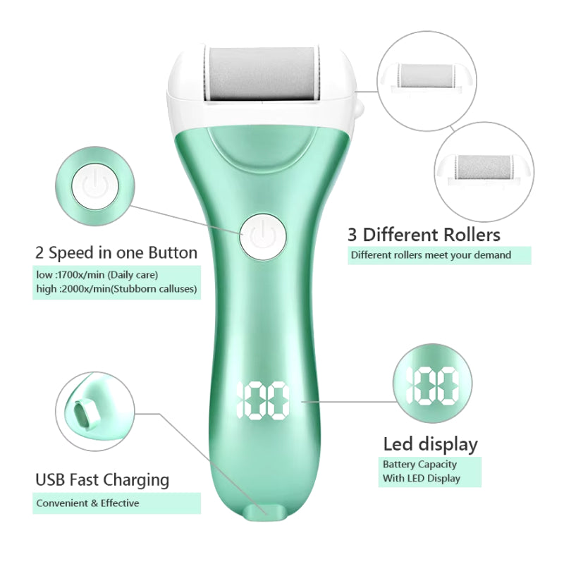usb rechargeable electric foot file, view 7 - MRSLM