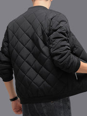Men's quilted winter bomber jacket, view 5 - MRSLM