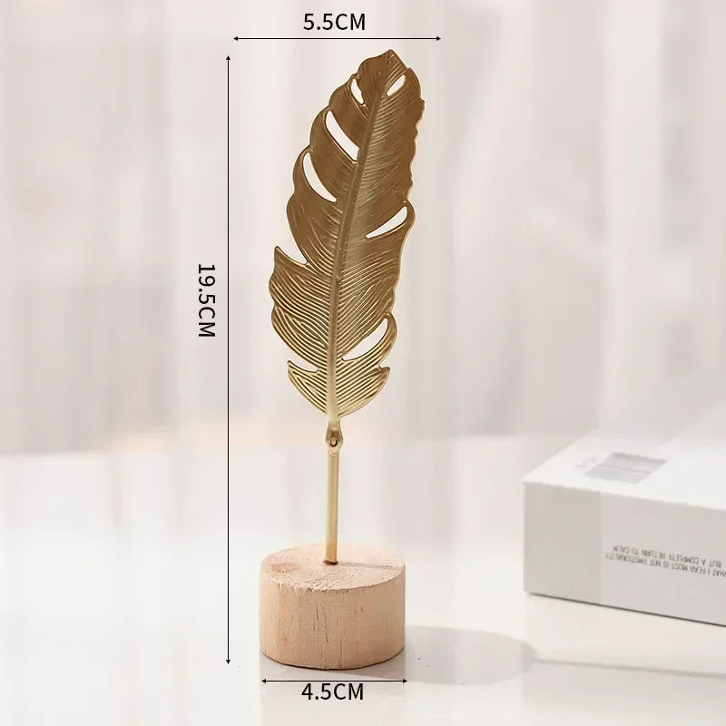 gold iron leaf decoration, view 6 - MRSLM