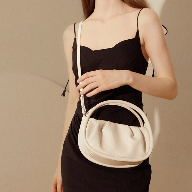 vintage leather cloud handbag, view 5 - MRSLM
