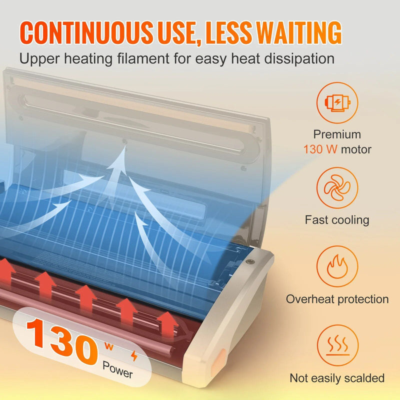 Automatic vacuum sealer machine with cutter, view 7 - MRSLM