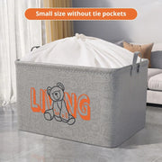 foldable clothes storage basket, view 2 - MRSLM