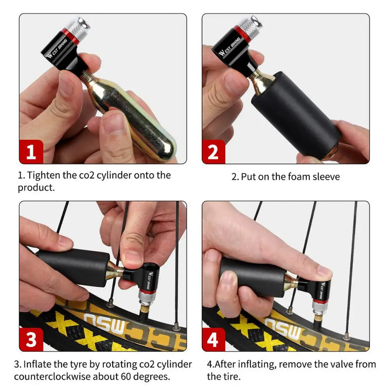 portable CO2 bike inflator, view 10 - MRSLM