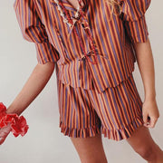 Vintage striped 2-piece summer outfit - MRSLM